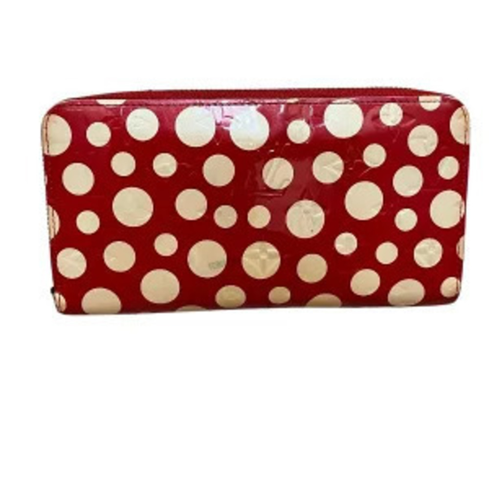 Louis Vuitton Vernis Dot Infinity Yayoi Kusama Round Zipper Long Wallet